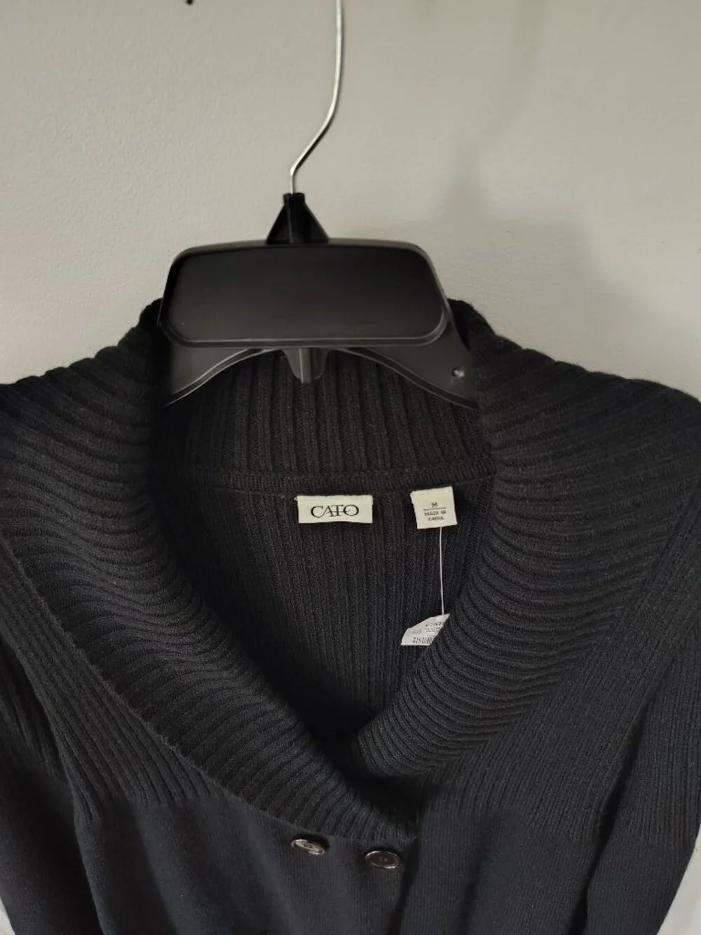 Cato A-line Design Black Sweater, size medium - Picture 7 of 9